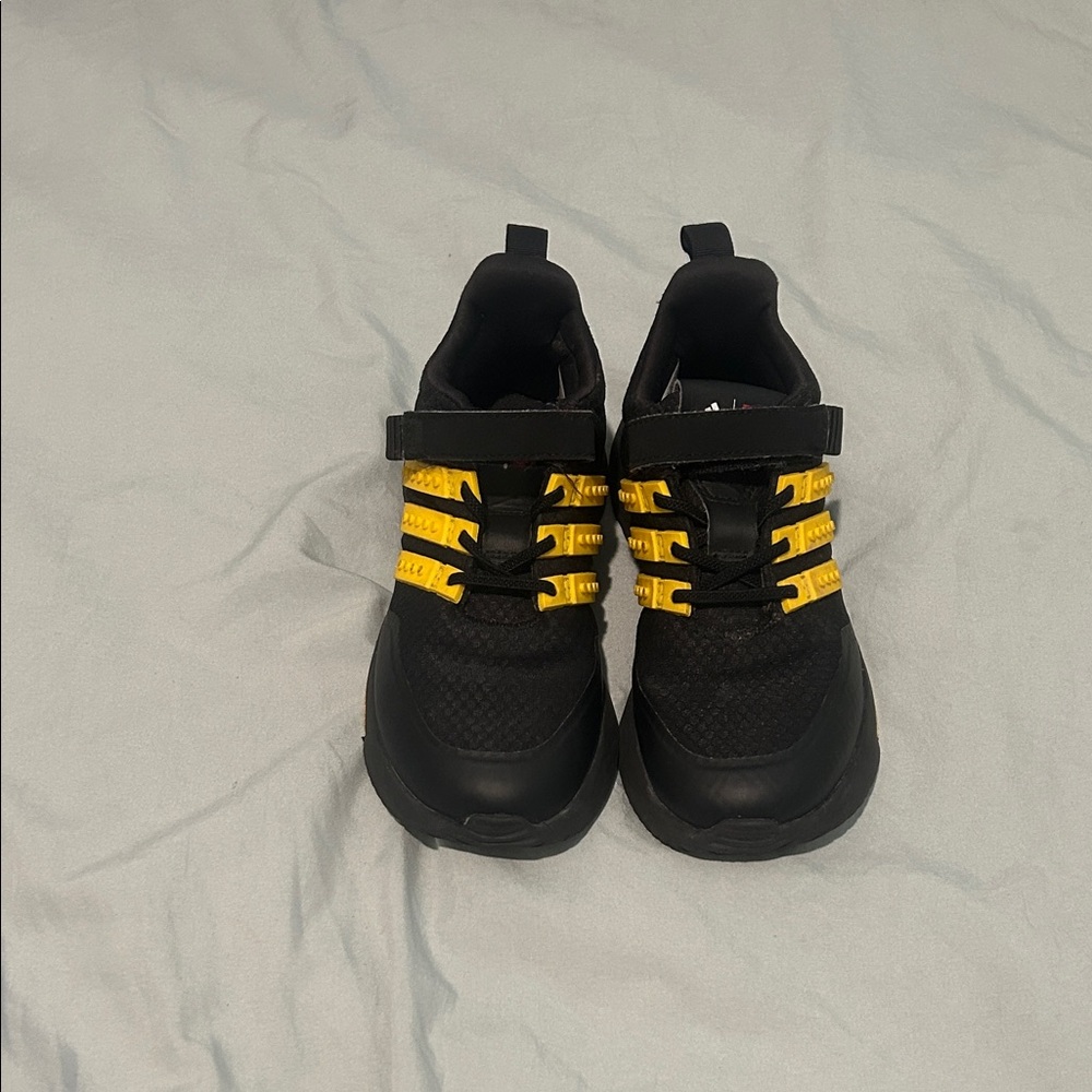 adidas Kids Black and Yellow Sneakers